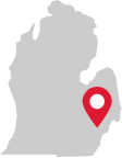Royal Oak, Michigan map graphic